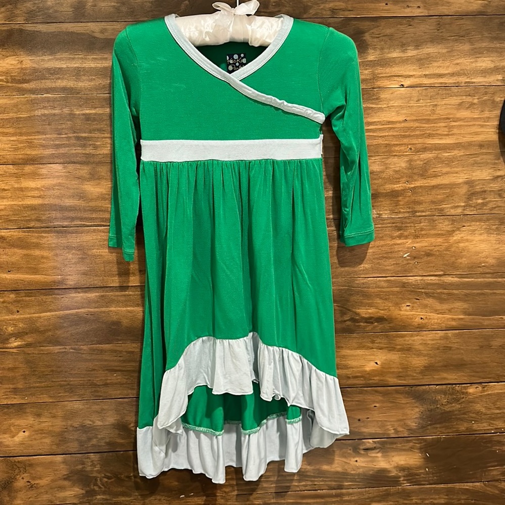 Kickee Pants hi Low Kelly free and French blue Dress